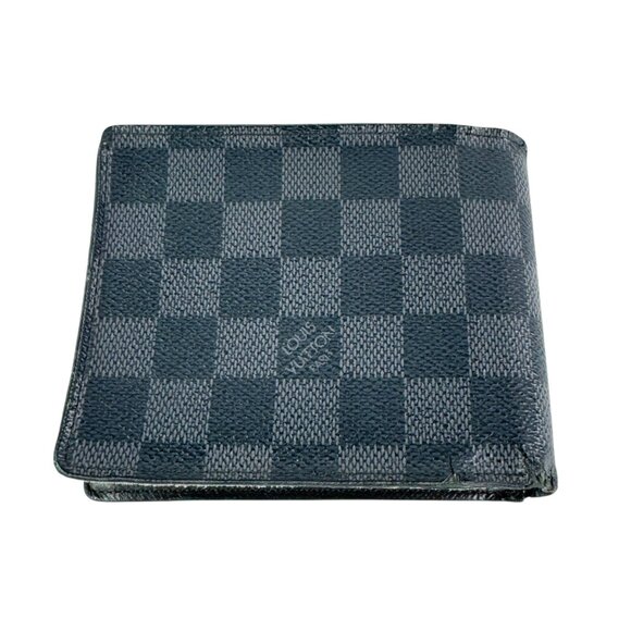 LOUIS VUITTON N63261 Black Canvas Damier Graphite Men's Wallet Made in France - Picture 13 of 13